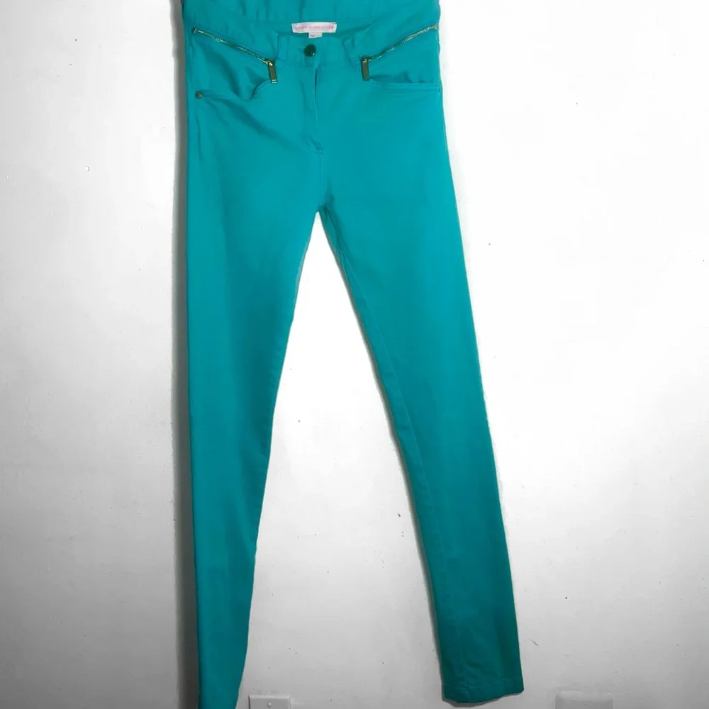 Matthew Williamson for H&M Turquoise Skinny Jeans Size 6 - Picture 2 of 9
